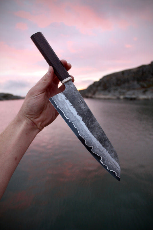 San mai gyuto 62x210 mm high carbon steel