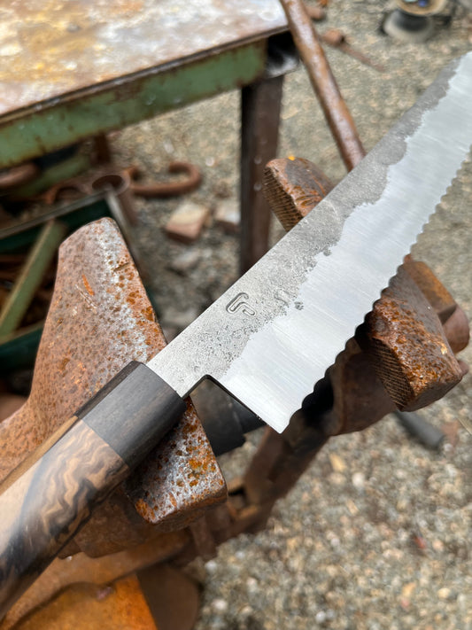 Bread knife 253x45 mm high carbon steel