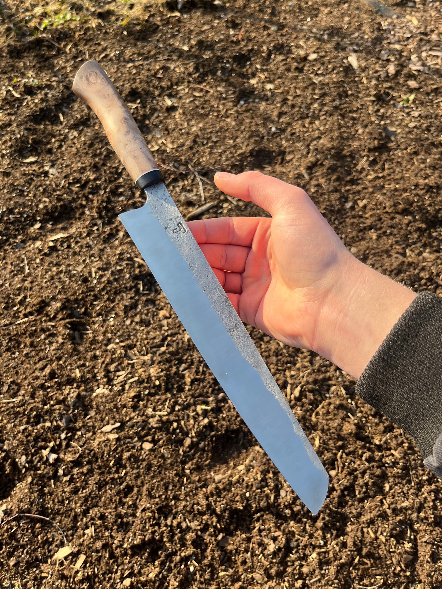 BBQ knife 252x44 mm high carbon steel