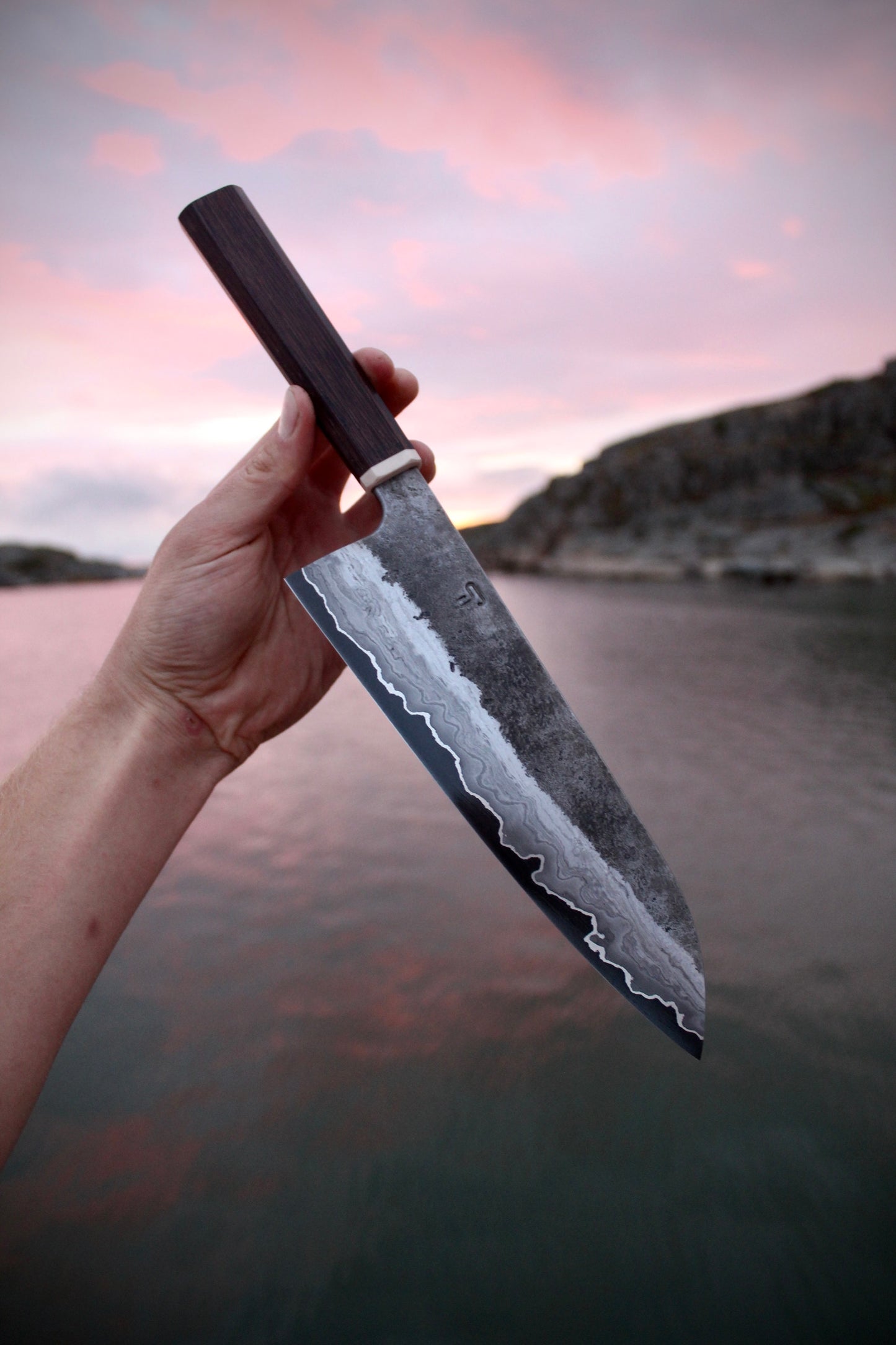 San mai gyuto 62x210 mm high carbon steel