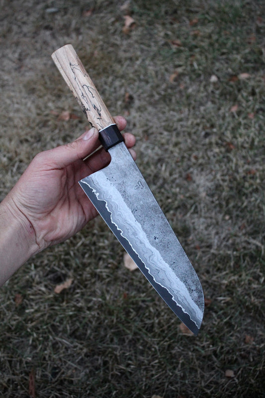 San mai santoku 63x198 mm high carbon steel